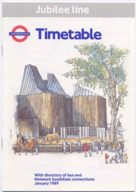 VINTAGE LONDON UNDERGROUND Jubilee Line timetable booklet January 1989 £1.00 - PicClick UK