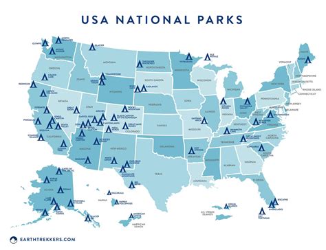 Ultimate US National Parks List for 2023 (+ Printable Checklist) – Earth Trekkers