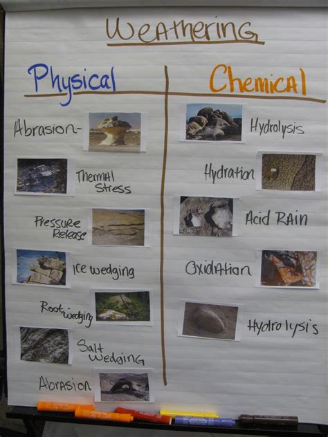 5 Types Of Mechanical Weathering