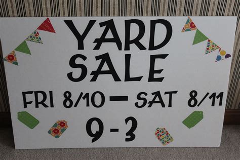 Pin by Sarah Martini on Craft Ideas | Yard sale signs, Garage sale signs, Yard sale