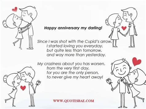 Top 10 Happy Anniversary Poems For Him (Husband) | QuotesBae