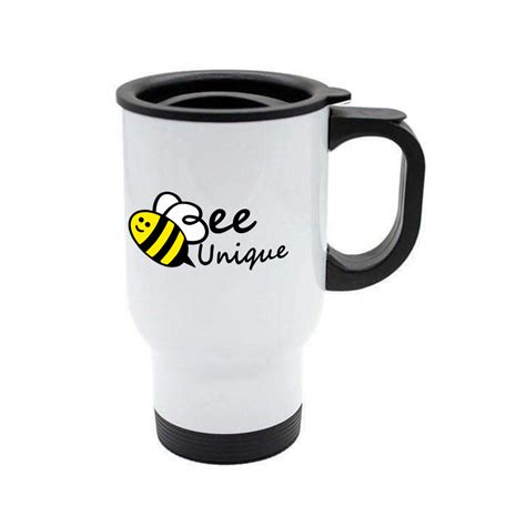 Custom Travel Mug - Stainless Steel 11oz Premium Travel Mug | Bee Unique