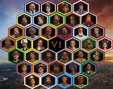 When Civ VI first came out I made a collection of all leaders in one image. Here's the updated ...