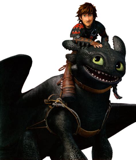 Hiccup and Toothless - Smiling - Clipart by Gisellethecupid16 on DeviantArt