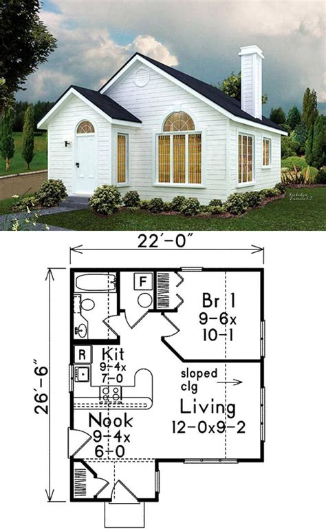 27 Adorable Free Tiny House Floor Plans | Little house plans, Unique house plans, Cottage house ...