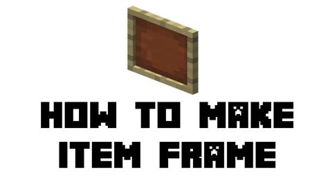 How To Build An Item Frame Door In Minecraft | Webframes.org