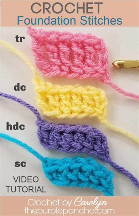 How to crochet foundation stitches – Artofit