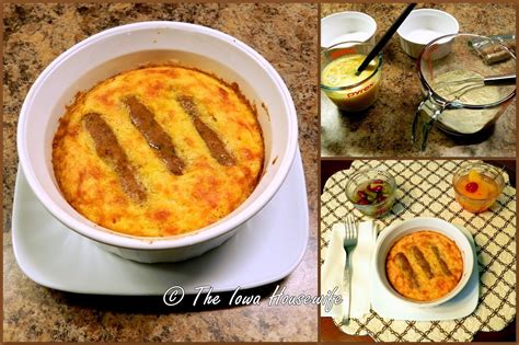 The Iowa Housewife: Small Recipes...Sausage Cornbread Casserole