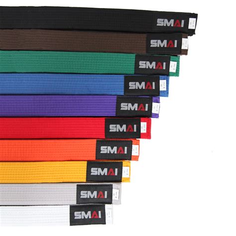 SMAI Lightweight Belts (Full or Striped) - The Karate Shop