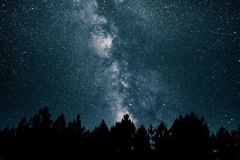 Starry Night Sky Milky Way Wallpaper