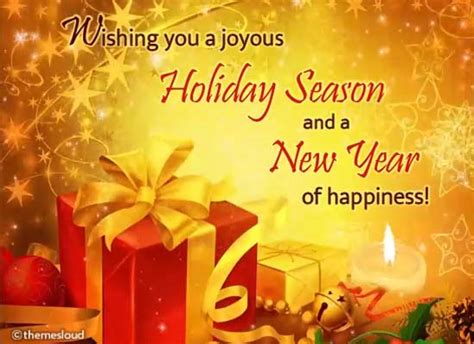 Joyous Holidays & Happy New Year Card. Free Warm Wishes eCards | 123 Greetings