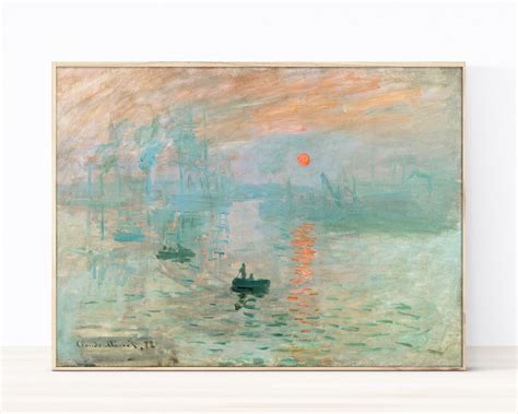 Impression Sunrise by Claude Monet Art Print Monet Print | Etsy