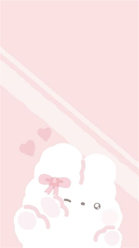 Download Pink Kawaii Bunny Wallpaper | Wallpapers.com