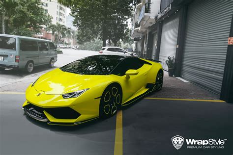 Lamborghini Huracan - Lemon Yellow wrap | WrapStyle