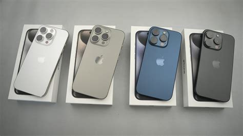 iPhone 15 Pro in All Colors Natural Titanium, Blue, Black & White