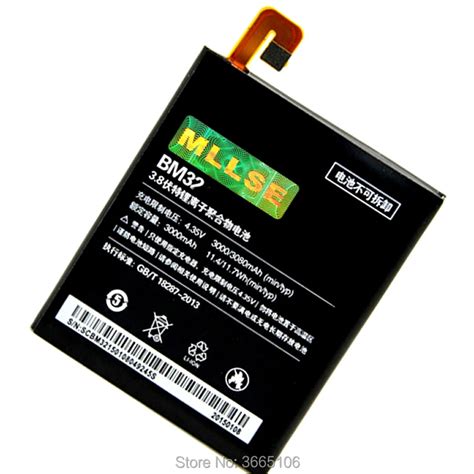 MLLSE 3080MAH BM32 Battery For Xiaomi MIUI Mi 4 Mi4 M4 Battery Batterie Bateria Batteries-in ...