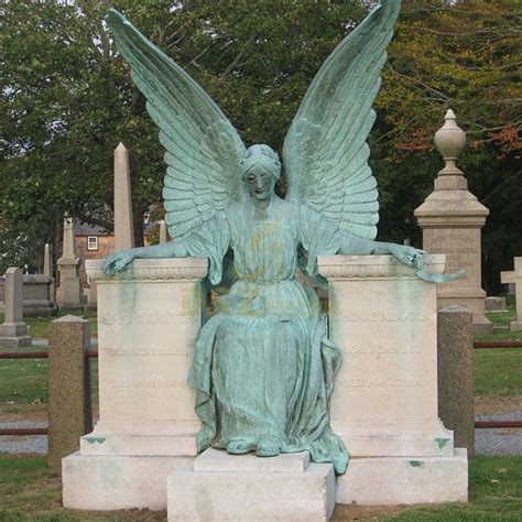 Customized beautiful bronze high quality cemetery angel statue for sale