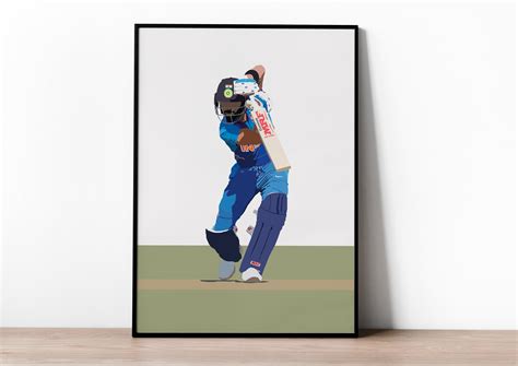 Virat Kohli Poster cricket cricket Posters india virat Kohli print Indian Cricket Captain Royal ...