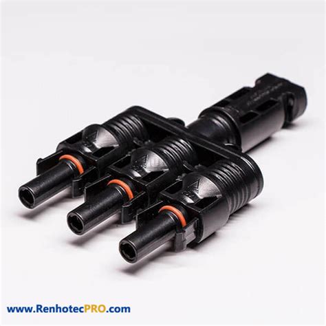 Mc4 Connectors Waterproof Ip67 One pair 1 to 3 Solar Panel Connector - Renhotecpro.com