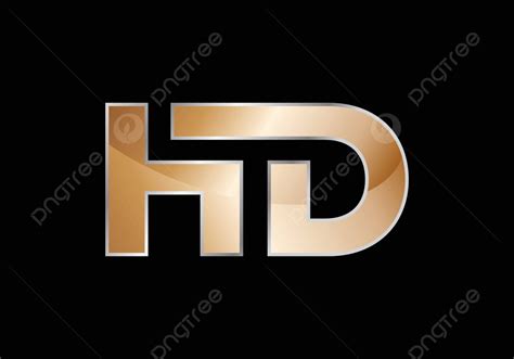 Hd Letter Logo For Corporate Identity Initials Logotype Elegance Vector, Initials, Logotype ...