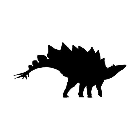 Premium Vector | Vector silhouette of a stegosaurus dinosaurus