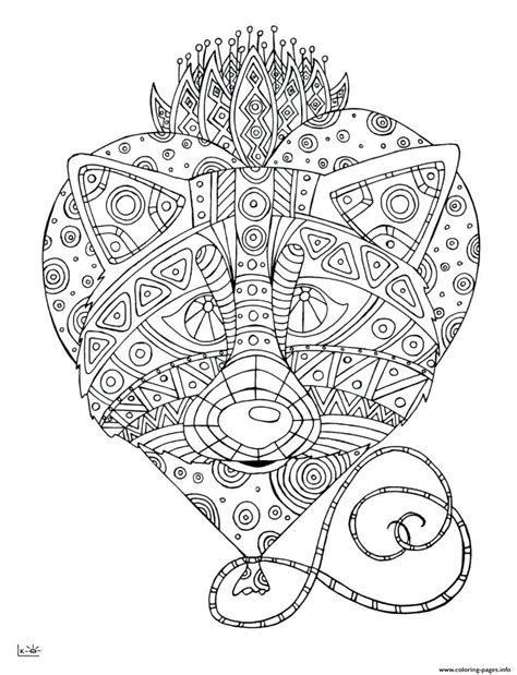 Tribal Elephant Coloring Pages at GetColorings.com | Free printable colorings pages to print and ...