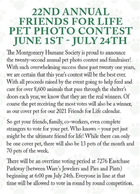 Pet Photo Contest Begins June 1st! « Montgomery Humane Society