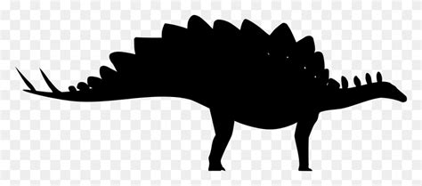 Stegosaurus Silhouette - Stegosaurus PNG - FlyClipart