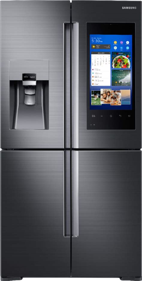 Customer Reviews: Samsung Family Hub 2.0 28.0 Cu. Ft. 4-Door Flex French Door Refrigerator with ...