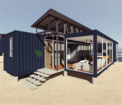 China Deluxe Ocean View Modular Prefabricated 40feet Shipping Container House - China Ocean View ...