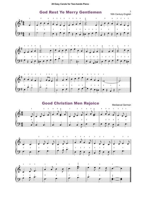 20 Easy Christmas Carols For Piano Sheet Music PDF Download - coolsheetmusic.com