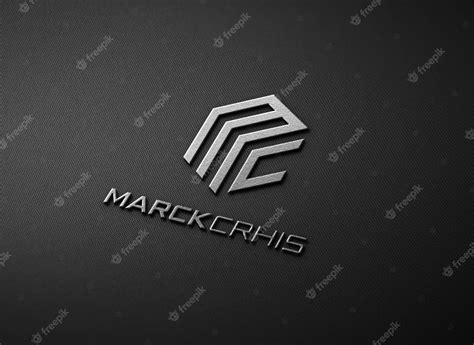 Premium PSD | Elegant embossed logo mockup design