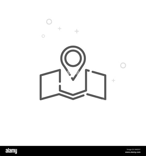 Location Line Icon. Wedding Venue Symbol, Pictogram, Sign. Light Abstract Geometric Background ...