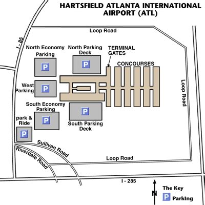 Hartsfield-Jackson Atlanta International Airport Airport Maps - Maps and Directions to Atlanta ...