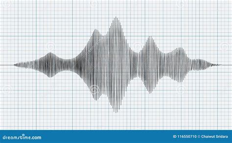 Seismograph Diagram, Graph of Earthquake on Paper, Vector Stock Vector - Illustration of ...