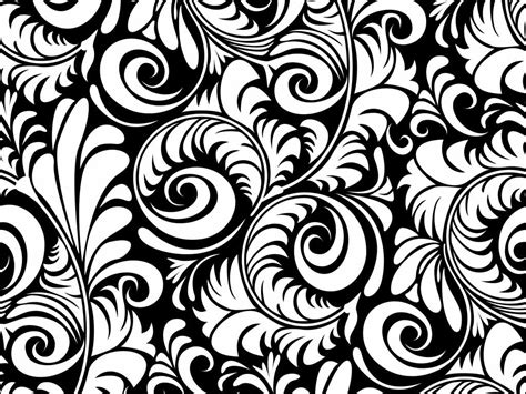 Black and White Floral wallpaper | 1024x768 | #57205