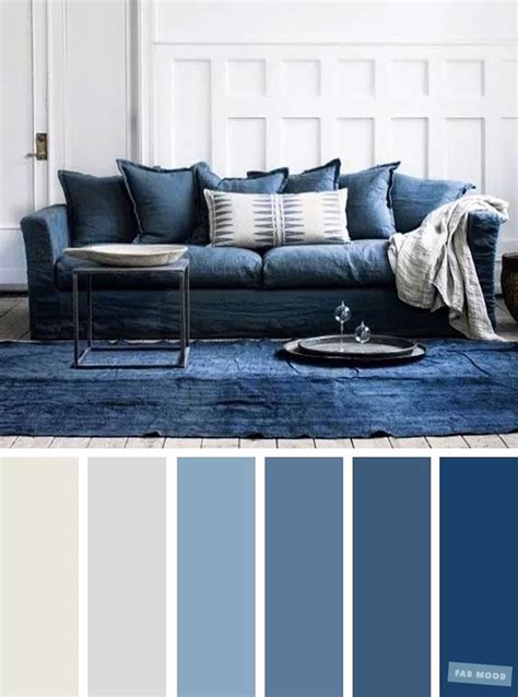 Living Room Color Schemes Blue Couch - Home Design Ideas