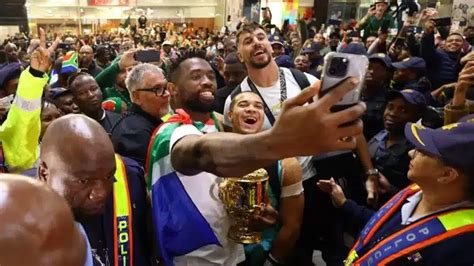 Rugby World Cup: South Africa Rugby Team Receives Heroic Welcome