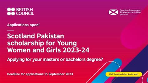 Scotland Pakistan Undergraduate Scottish Scholarship 2024