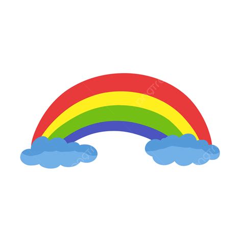 Rainbow In The Sky Cartoon, Rainbow, Sky, Rainbow Cartoon PNG Transparent Clipart Image and PSD ...