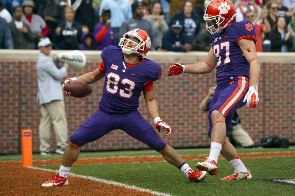 Daniel Rodriguez after scoring in the fourth quarter. (Joshua S. Kelly/USA TODAY Sports)