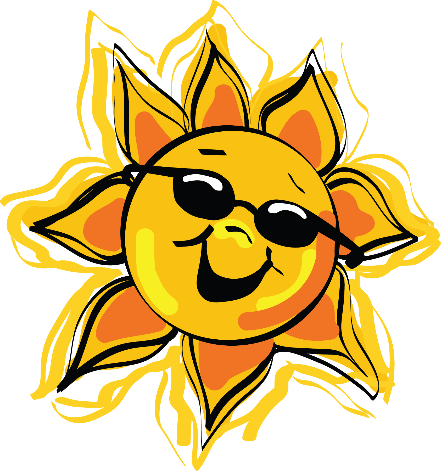 Sun Clipart Cartoon : Download Sun Smiling Vector Cartoon Free