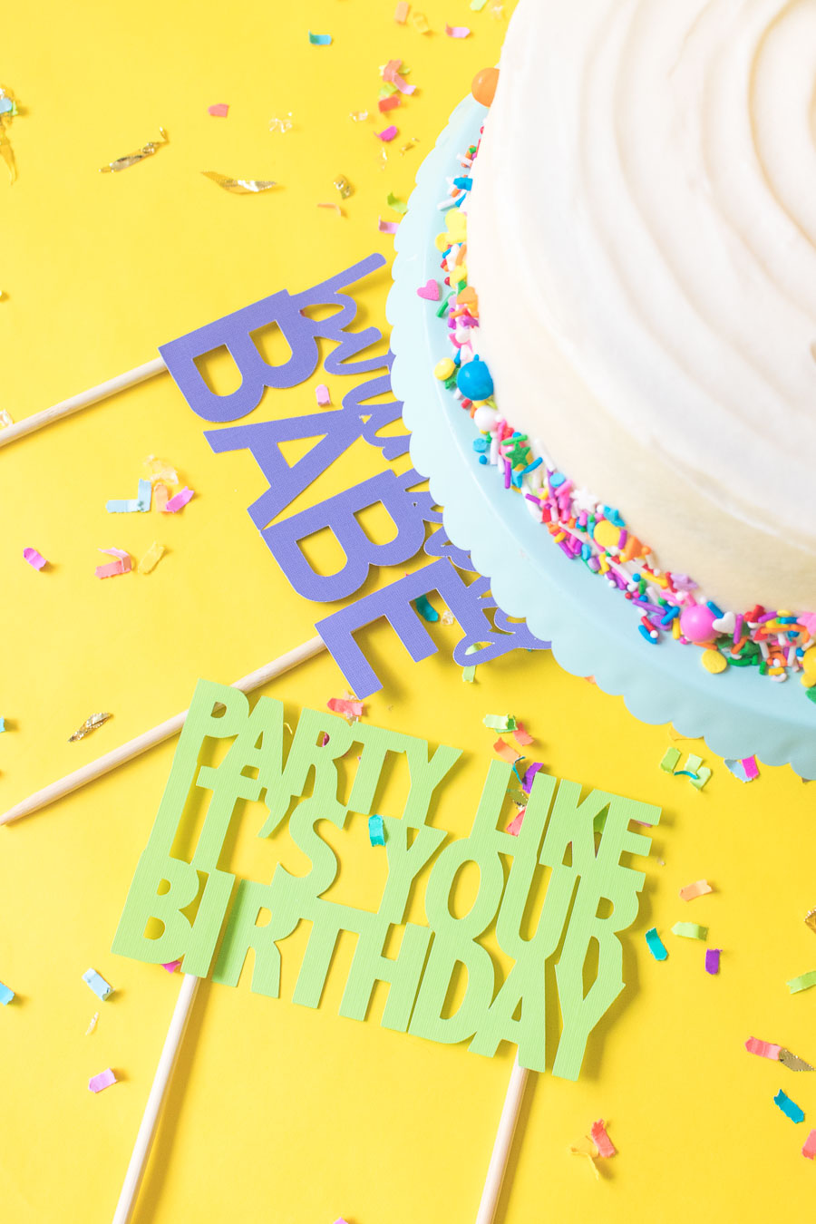 Printable Cake Toppers for Birthdays (+ Free SVG Templates!)