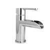 Simple One Hole Single Handle Waterfall Bathroom Sink Faucet