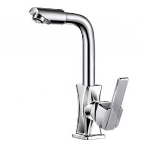 Convenient Rotatable One Hole Cold And Hot Water Bathroom Sink Faucet