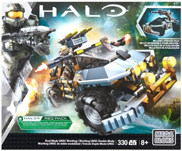 Halo Mega Bloks Dual Mode UNSC Warthog Set Box