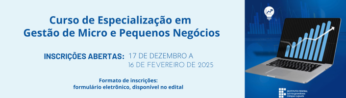 Especialização em Gestão de Micro e Pequenos Negócios 2025