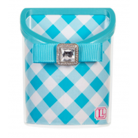 Magnetic Locker Bin Blue Gingham