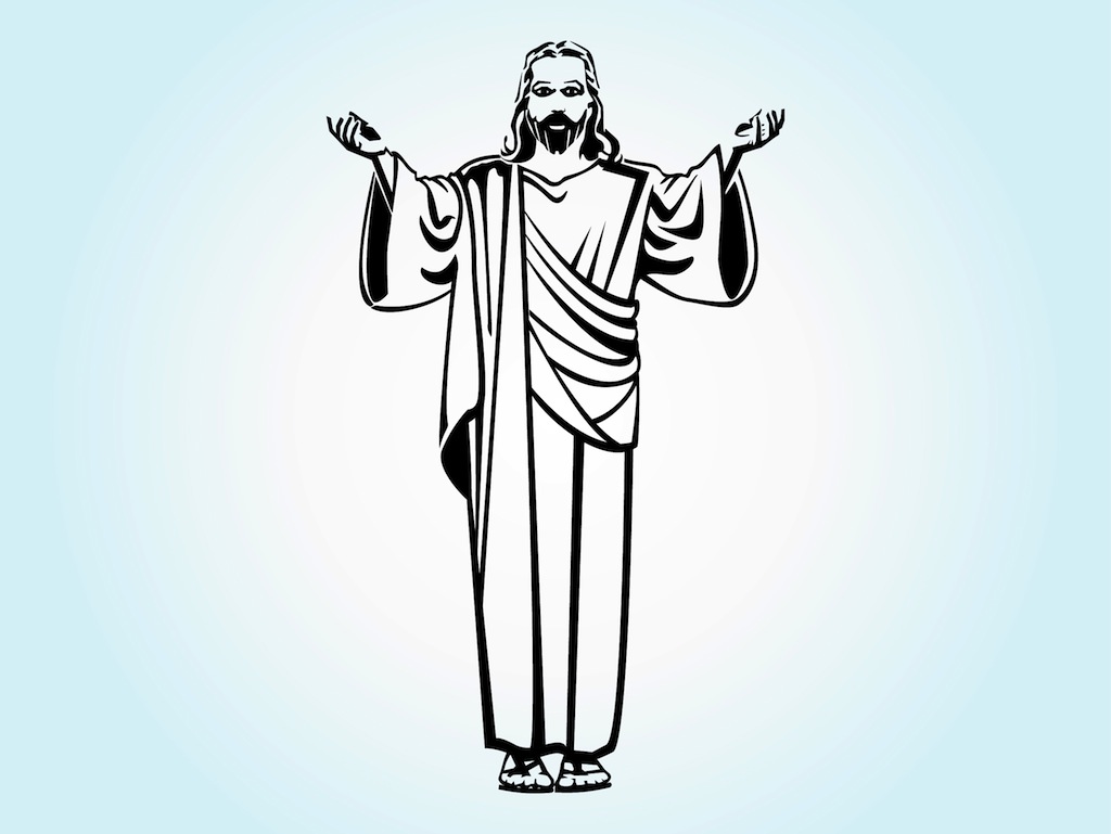 Free Vector Clip Art of Jesus Christ