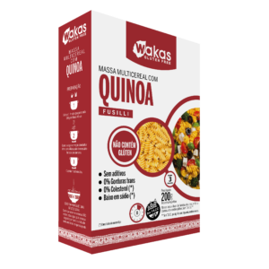 Massa Wakas Multicereal com Quinoa Fusilli